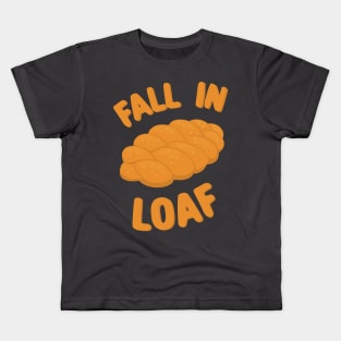 Fall in love loaf Morcaworks Kids T-Shirt